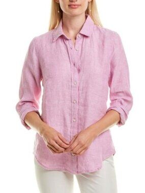 J.Crew Baird McNutt Irish Linen Button Down Pink Slim Fit Shirt Size 4